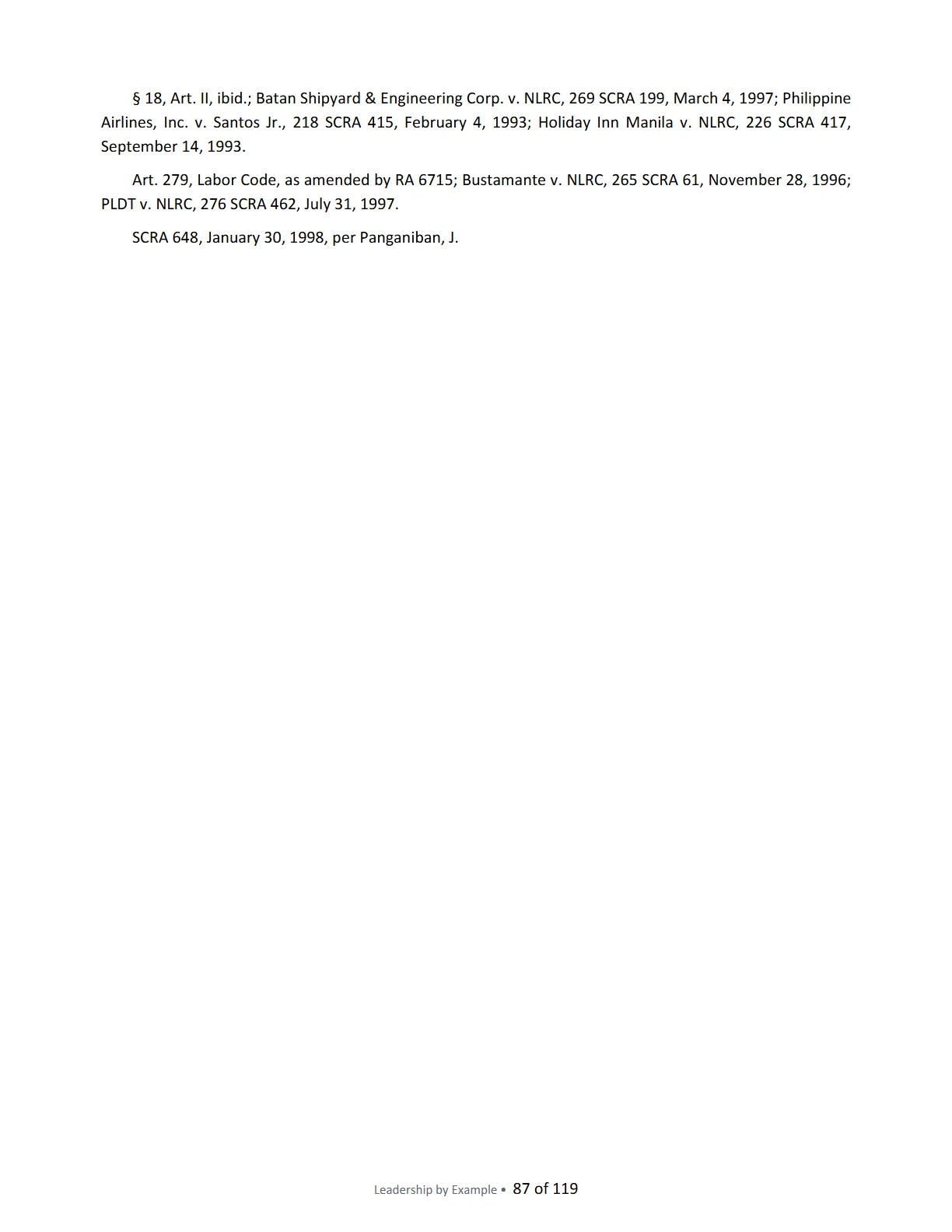 Leadership by Example: The Davide Standard, page 87