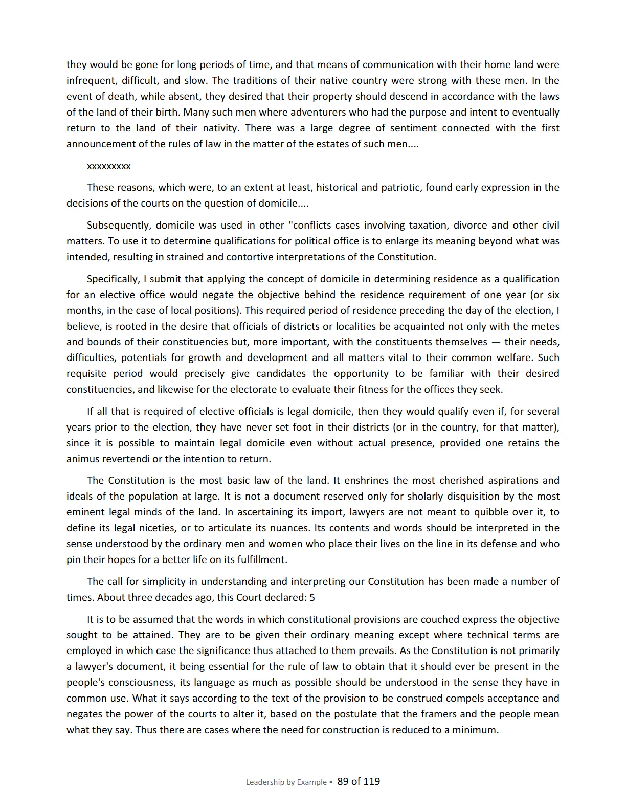 Leadership by Example: The Davide Standard, page 89