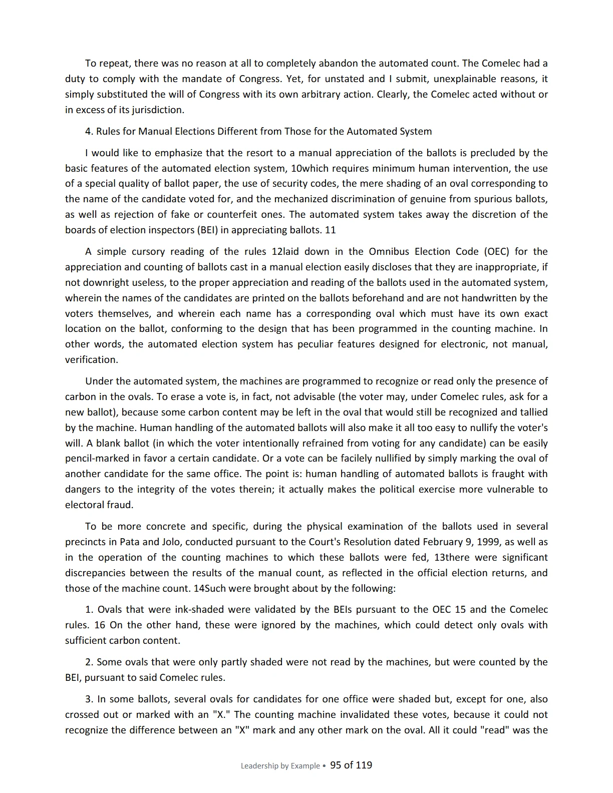 Leadership by Example: The Davide Standard, page 95