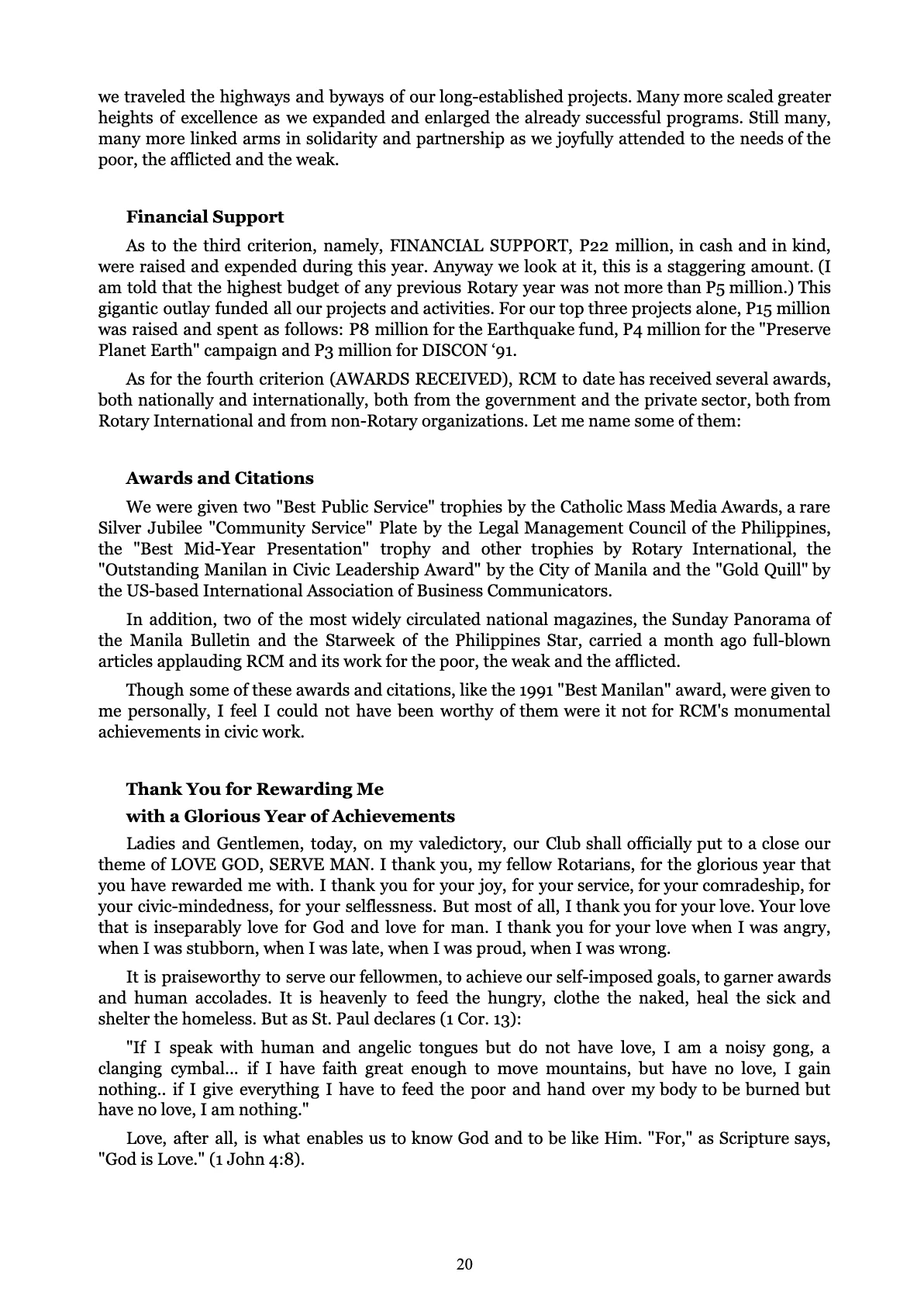 Love God Serve Man, page 20