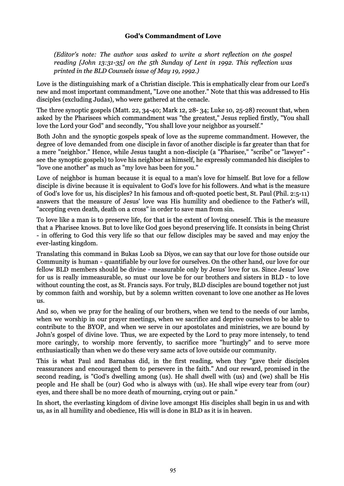 Love God Serve Man, page 95
