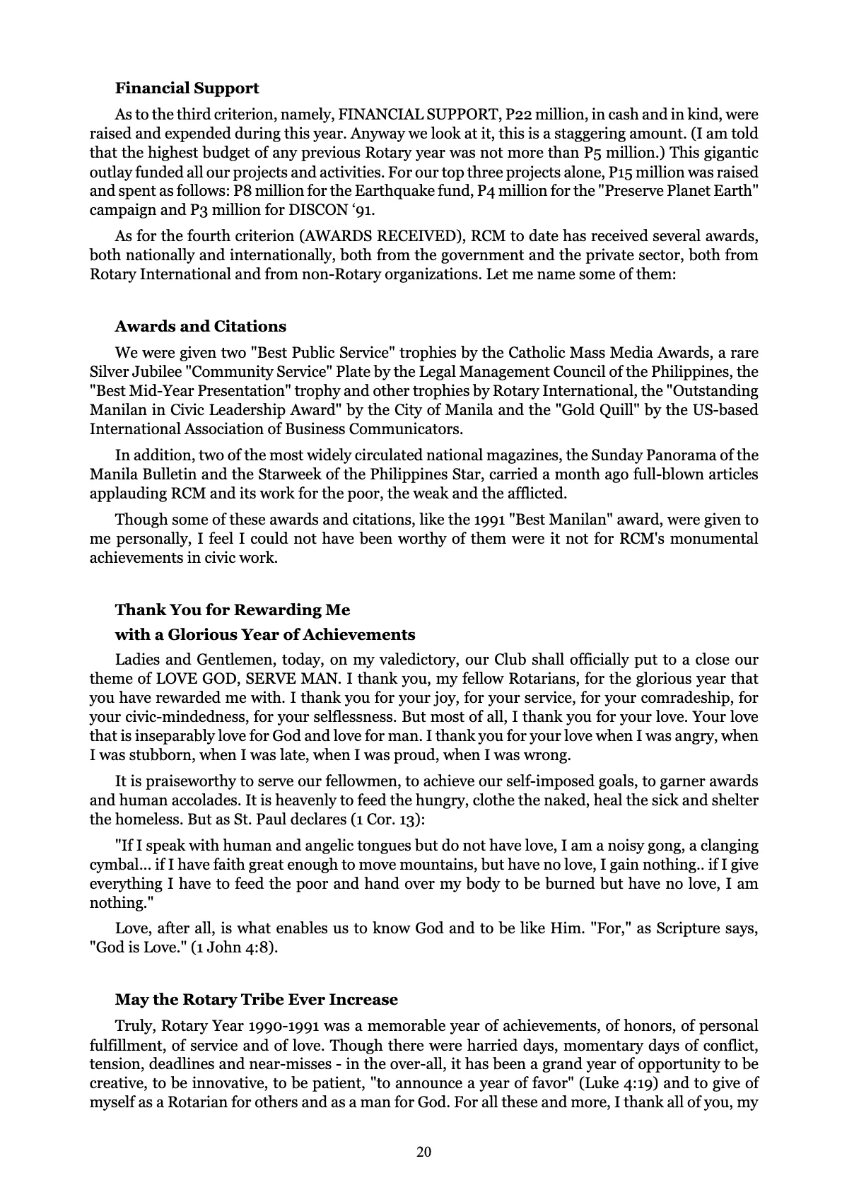 Love God Serve Man, page 20