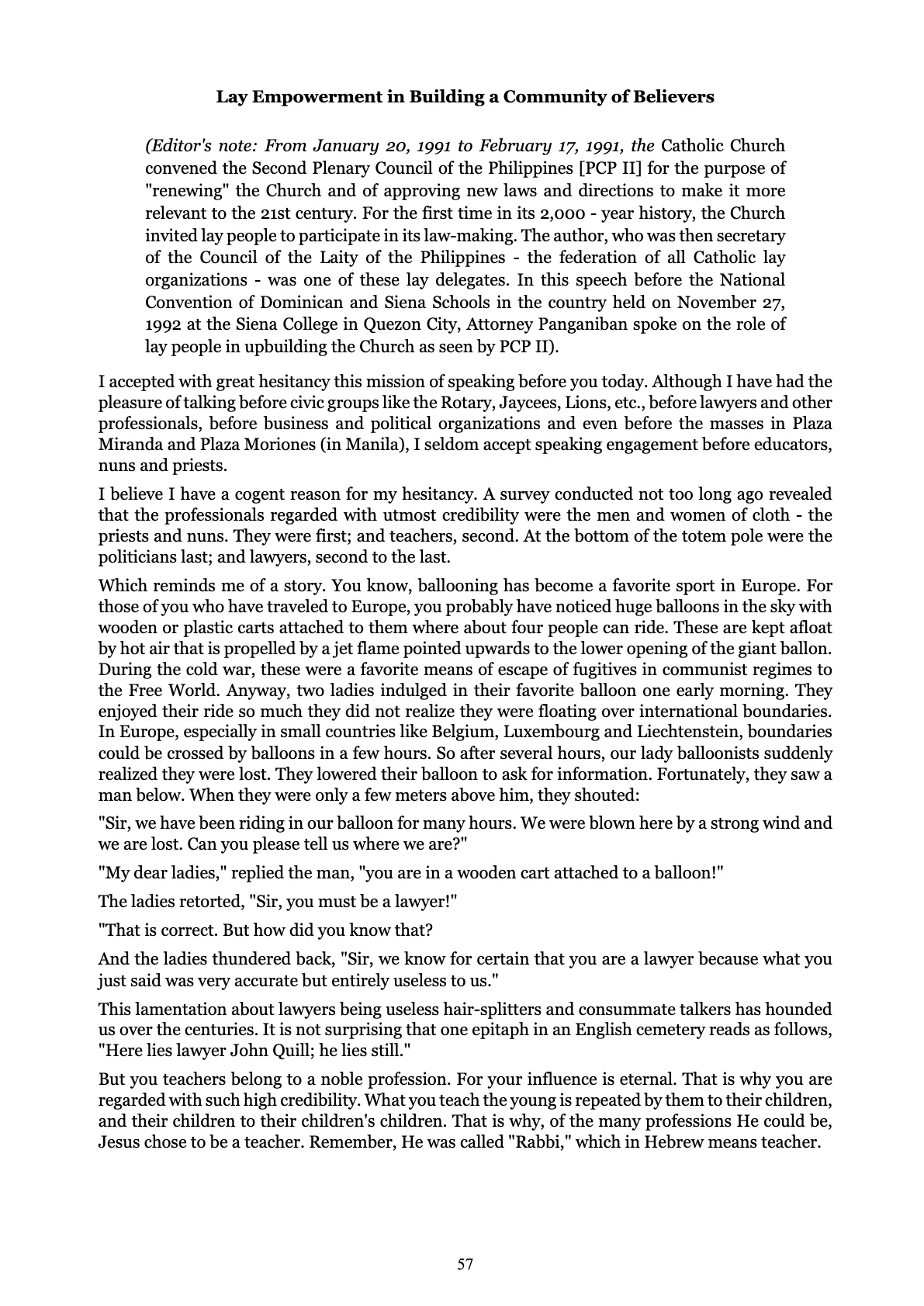 Love God Serve Man, page 57