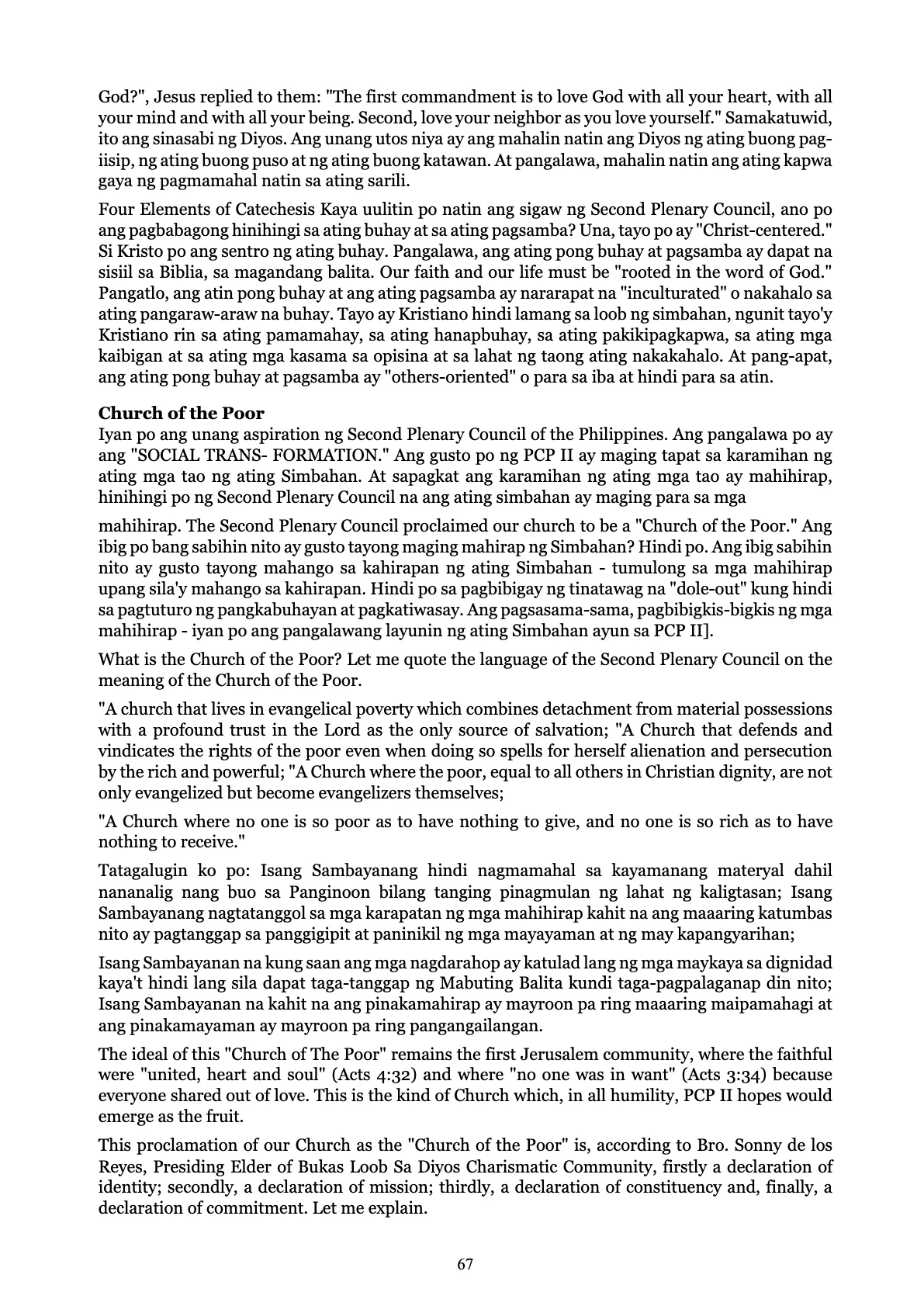 Love God Serve Man, page 67