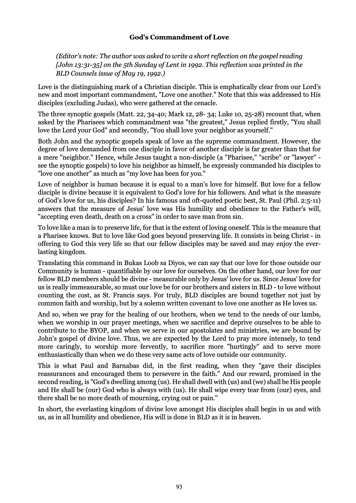 Love God Serve Man, page 93