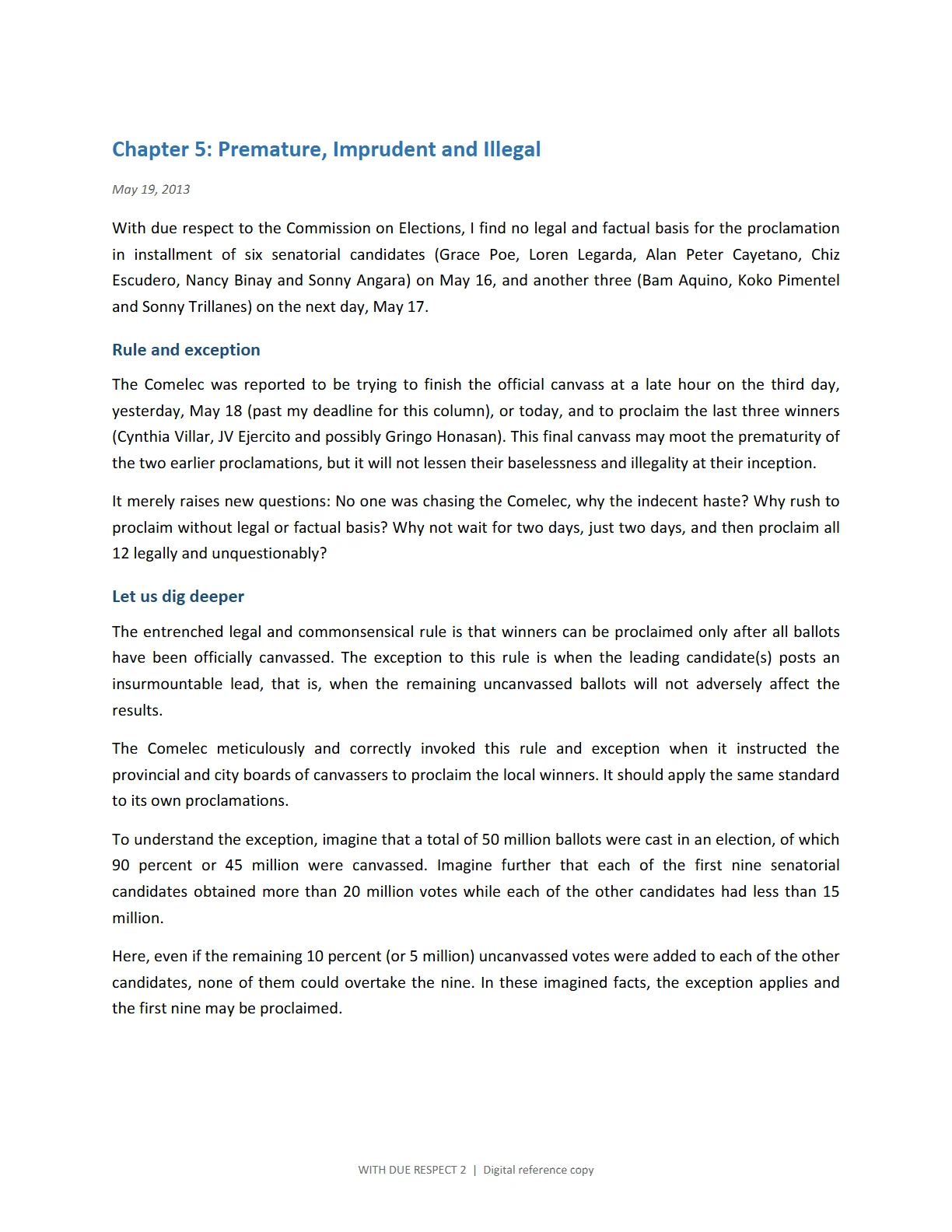 WITH DUE RESPECT 2, page 23