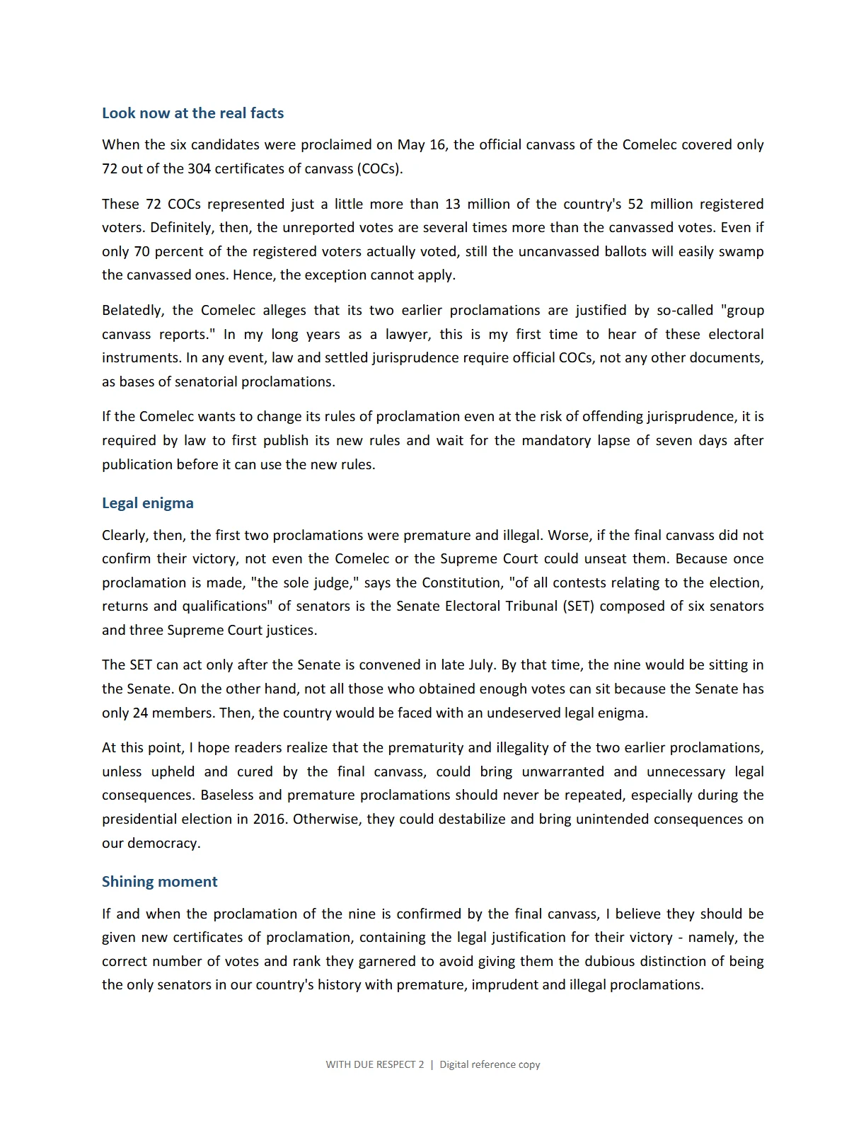 WITH DUE RESPECT 2, page 24