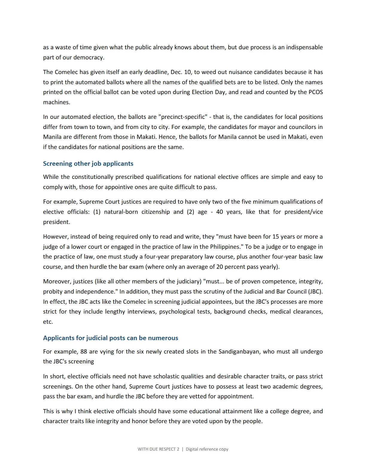 WITH DUE RESPECT 2, page 33
