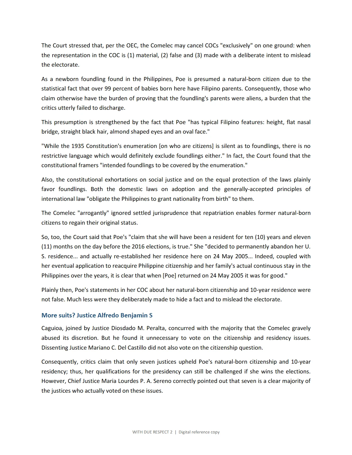 WITH DUE RESPECT 2, page 62