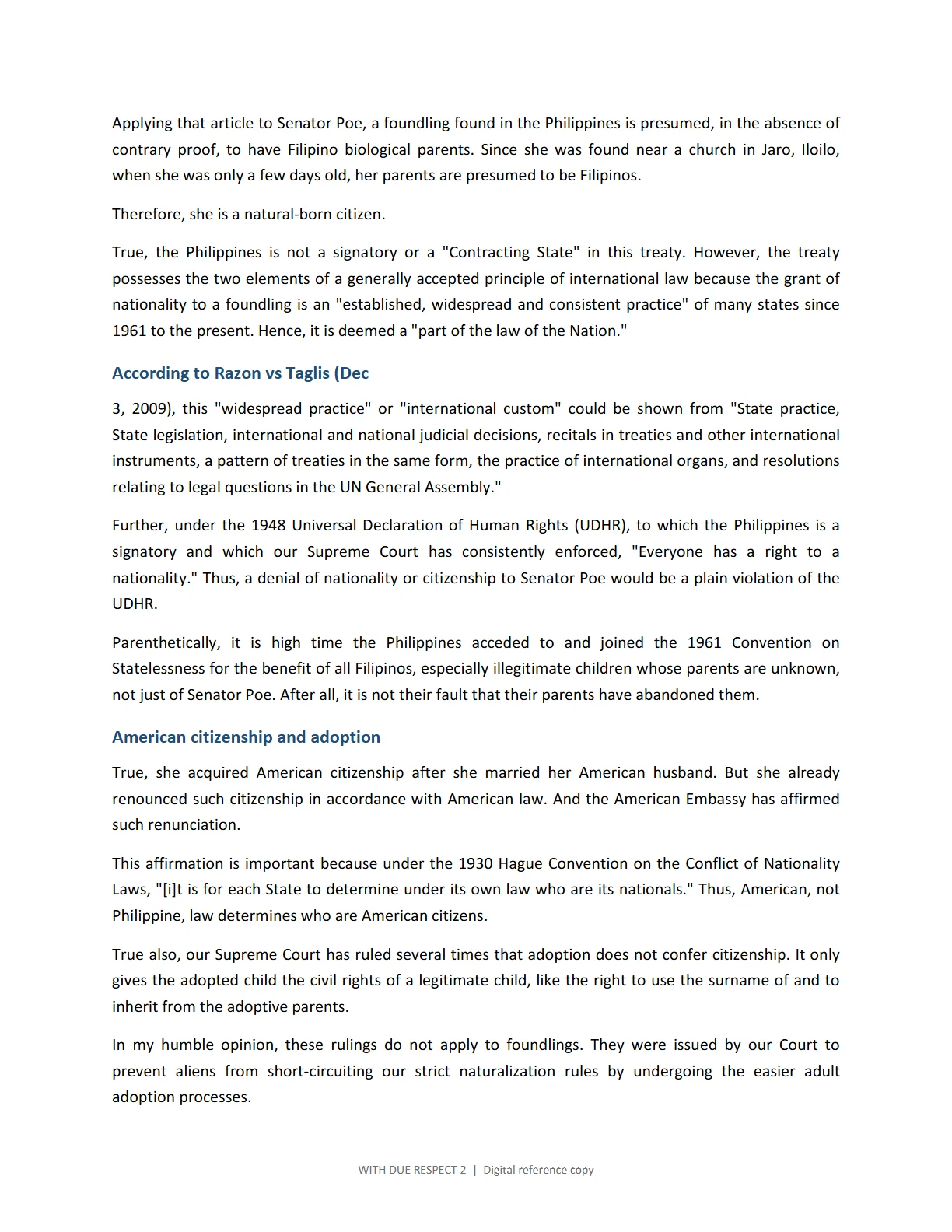 WITH DUE RESPECT 2, page 65