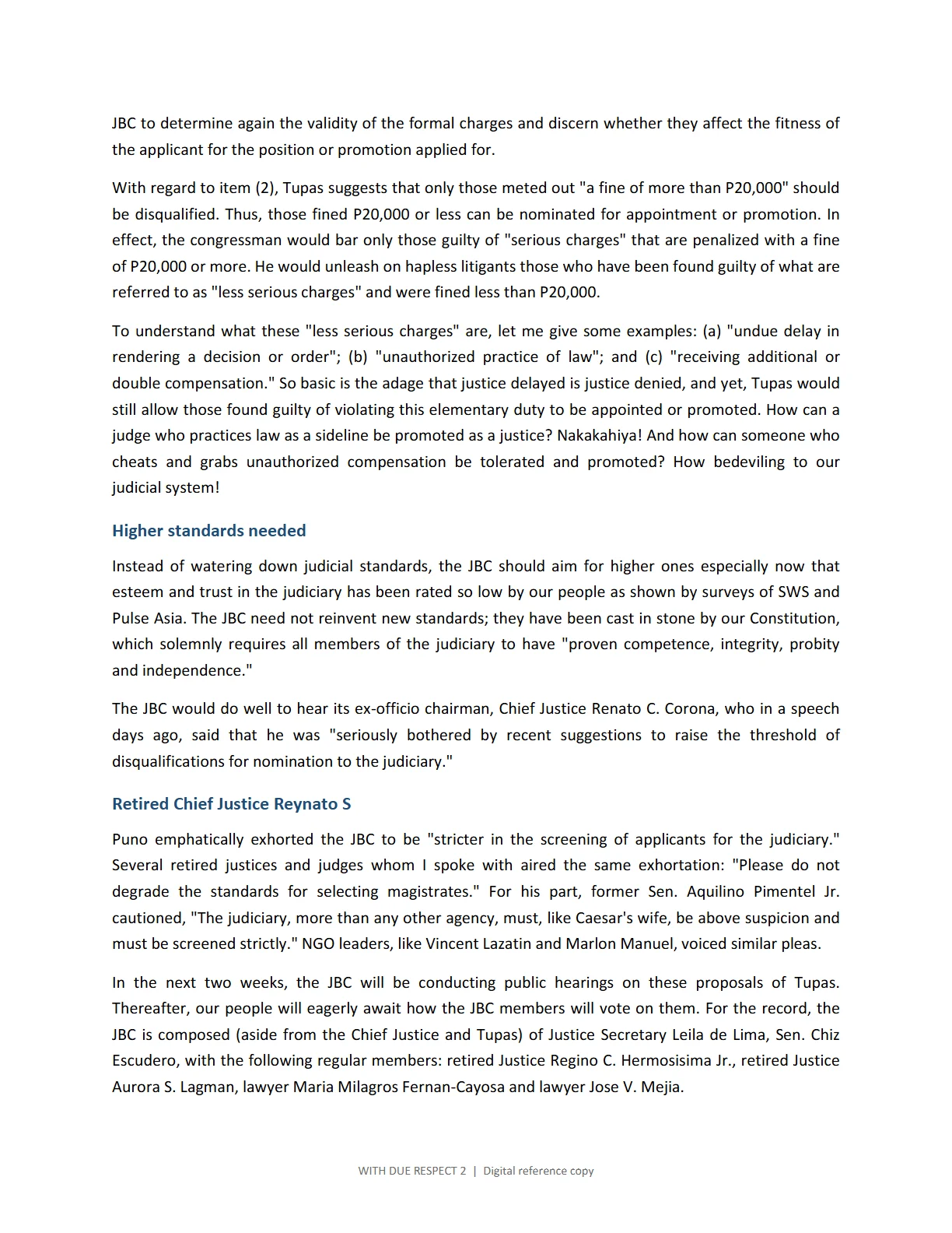 WITH DUE RESPECT 2, page 82