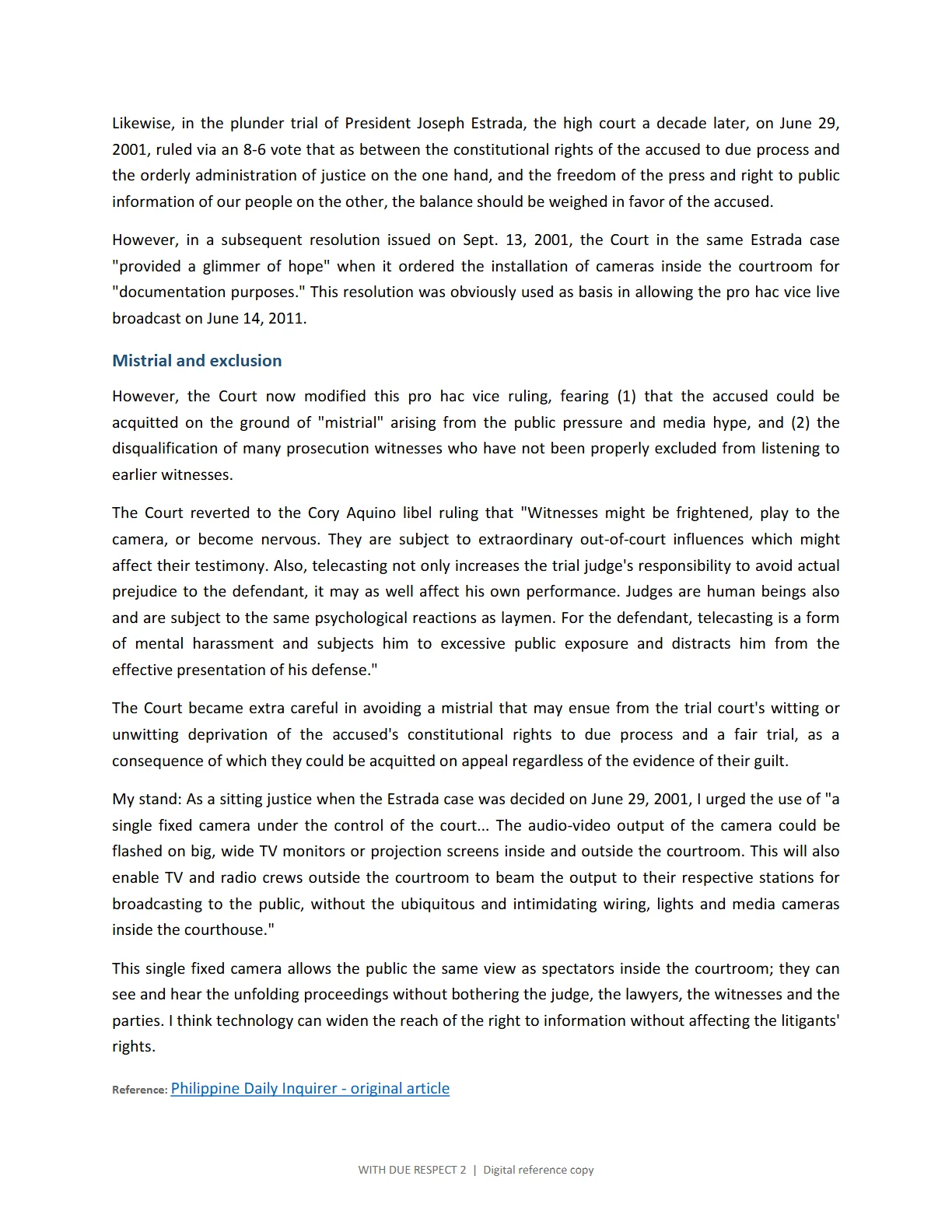 WITH DUE RESPECT 2, page 110