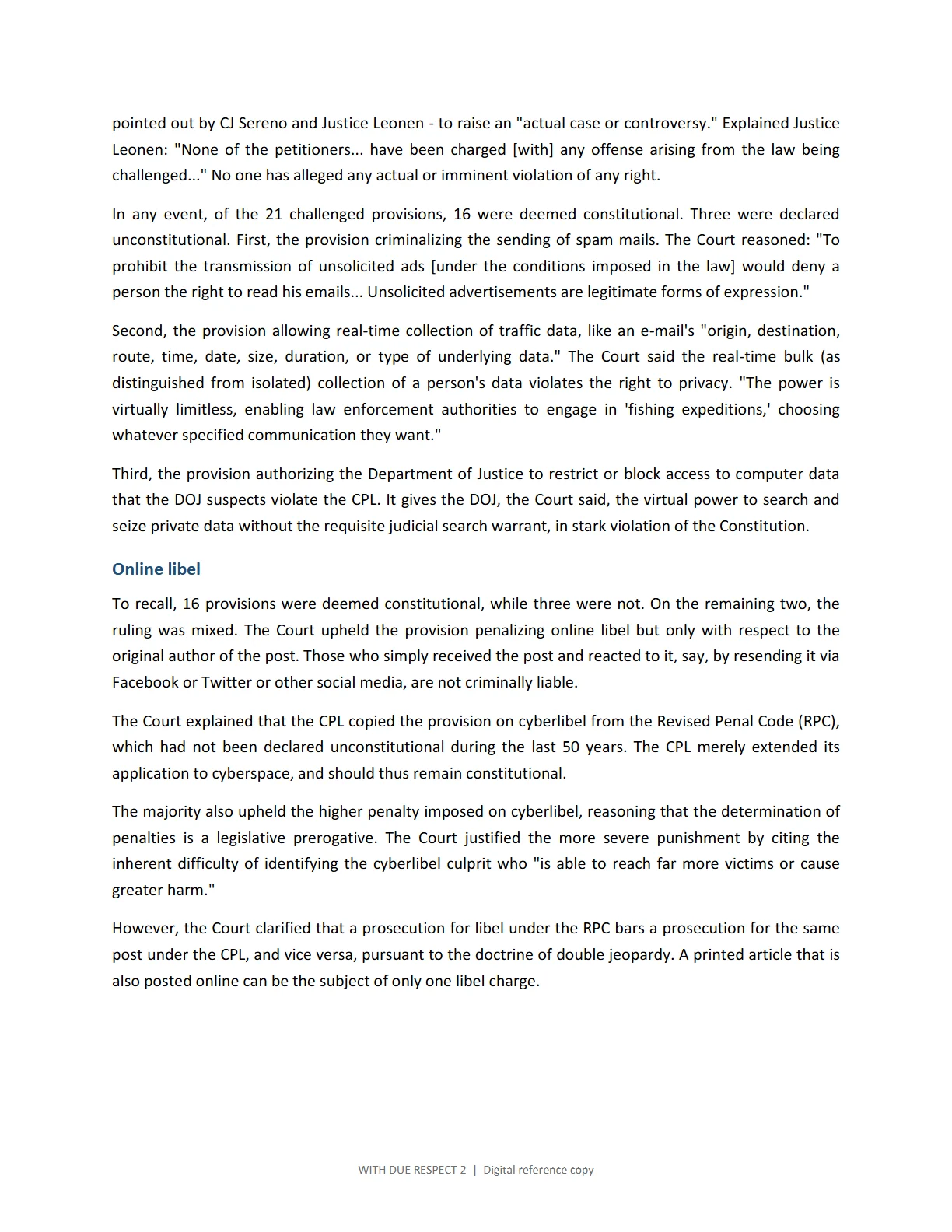 WITH DUE RESPECT 2, page 115