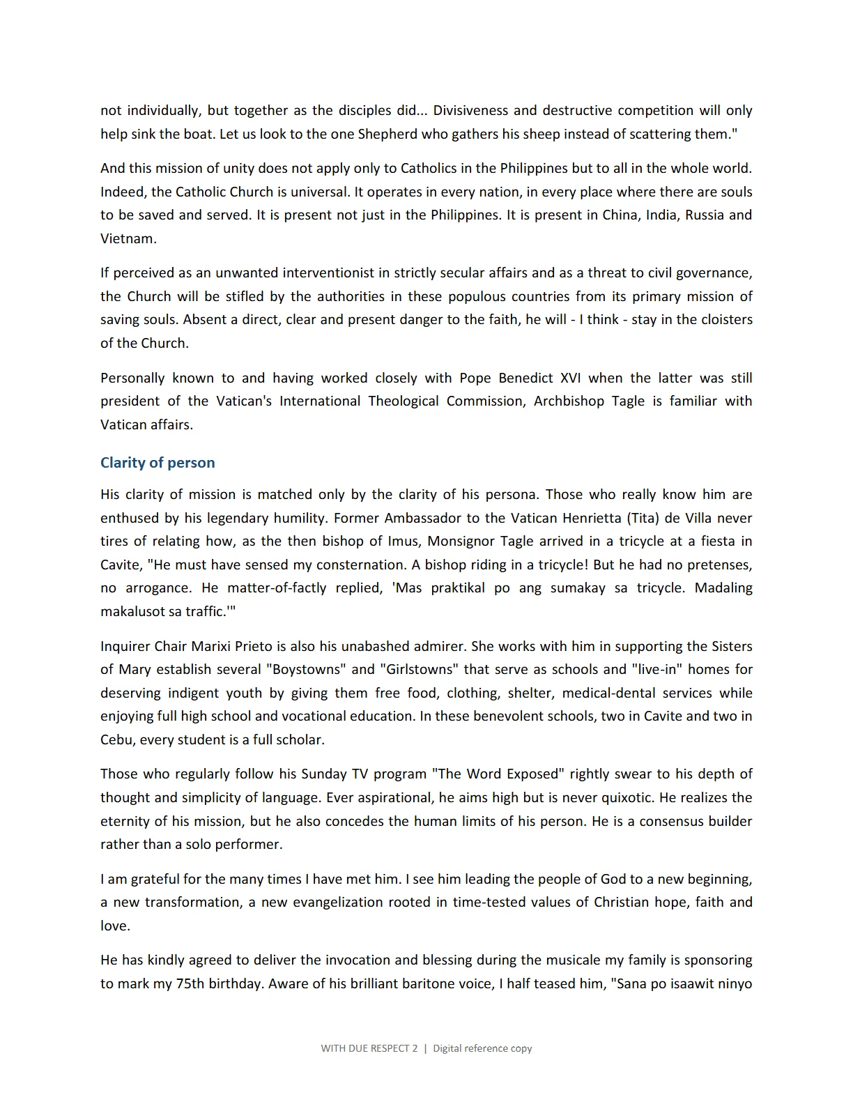 WITH DUE RESPECT 2, page 235