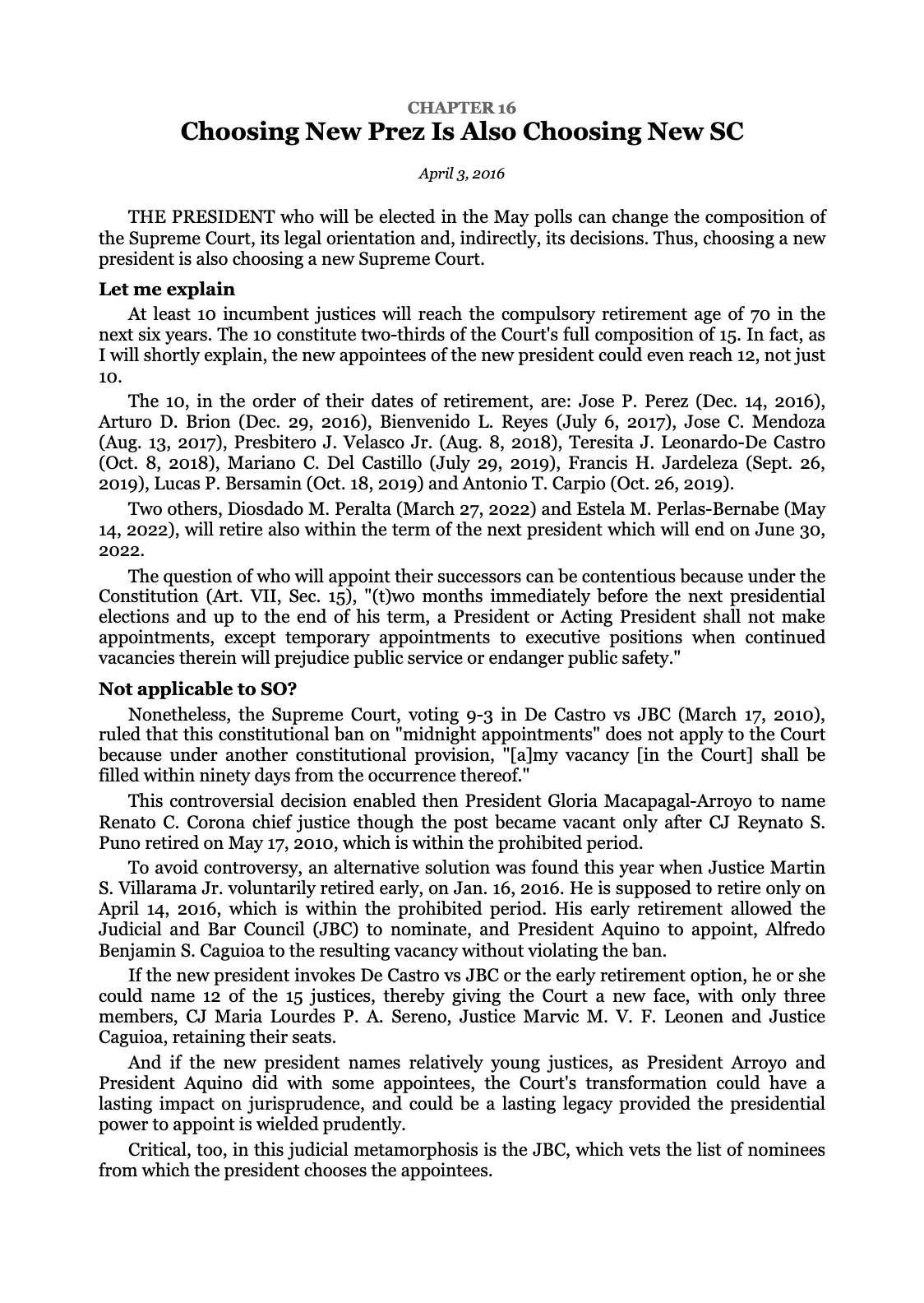 WITH DUE RESPECT 2, page 87