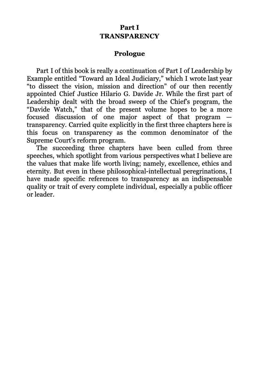 Transparency, Unanimity and Diversity, page 14