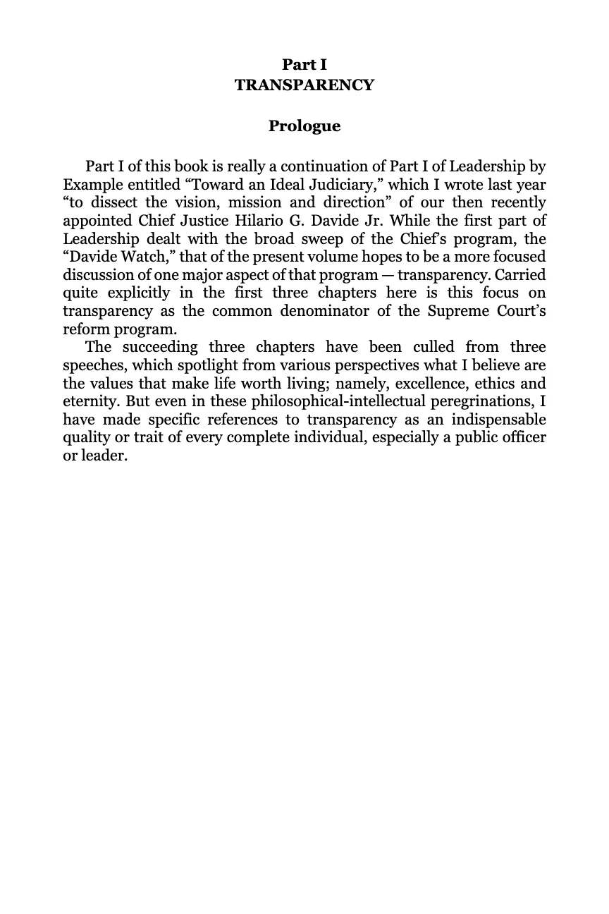 Transparency, Unanimity and Diversity, page 14
