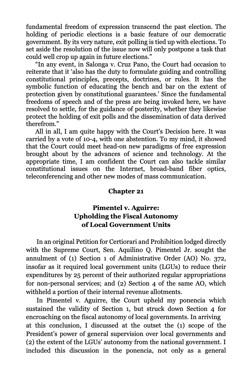 Transparency, Unanimity and Diversity, page 217