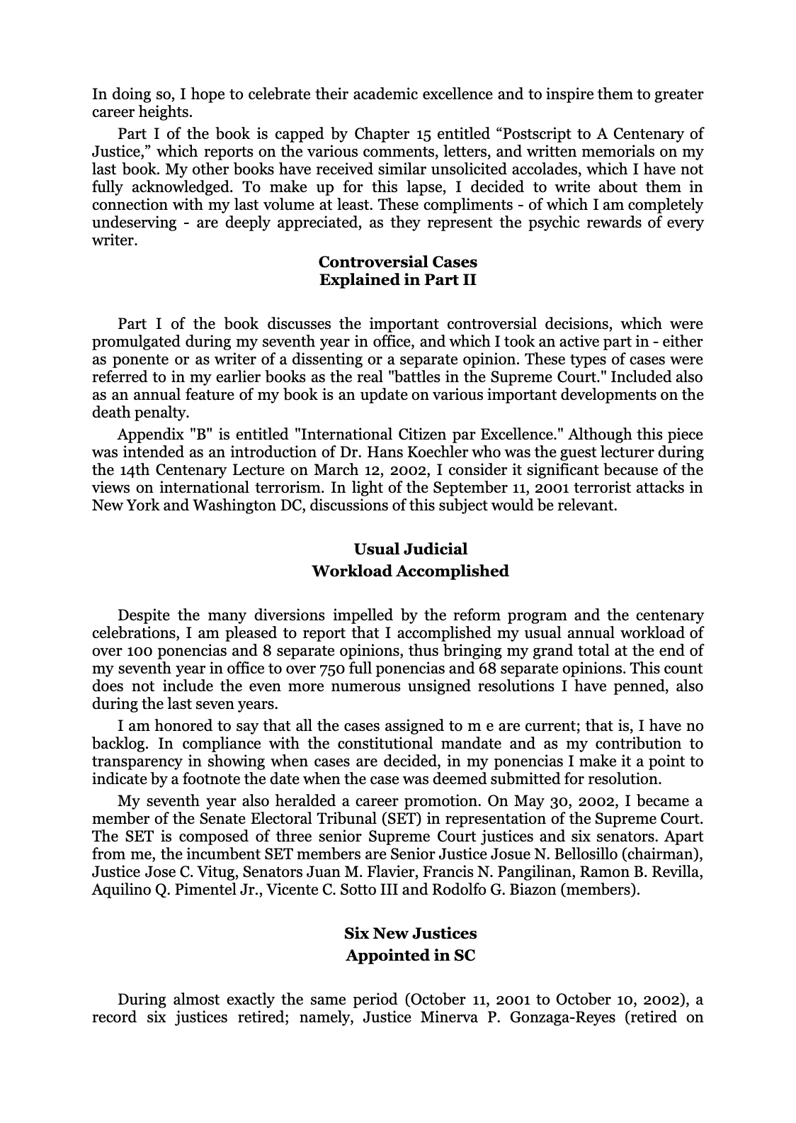 Reforming the Judiciary, page 14