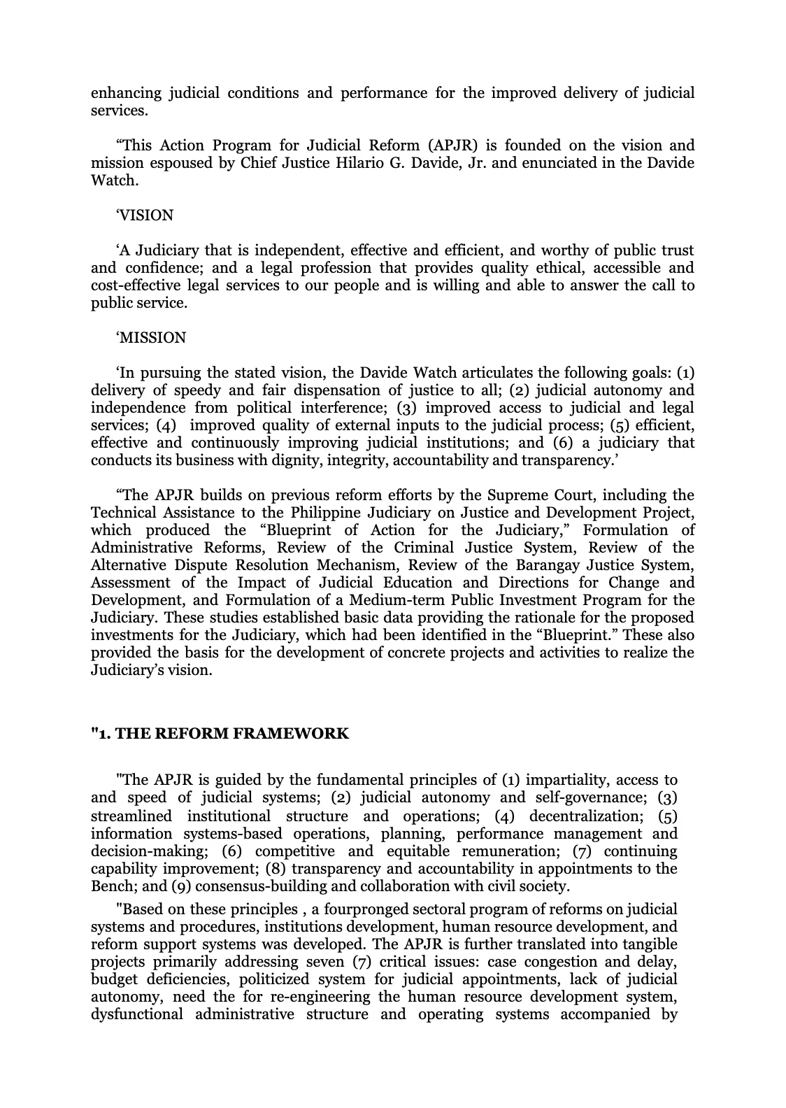 Reforming the Judiciary, page 20