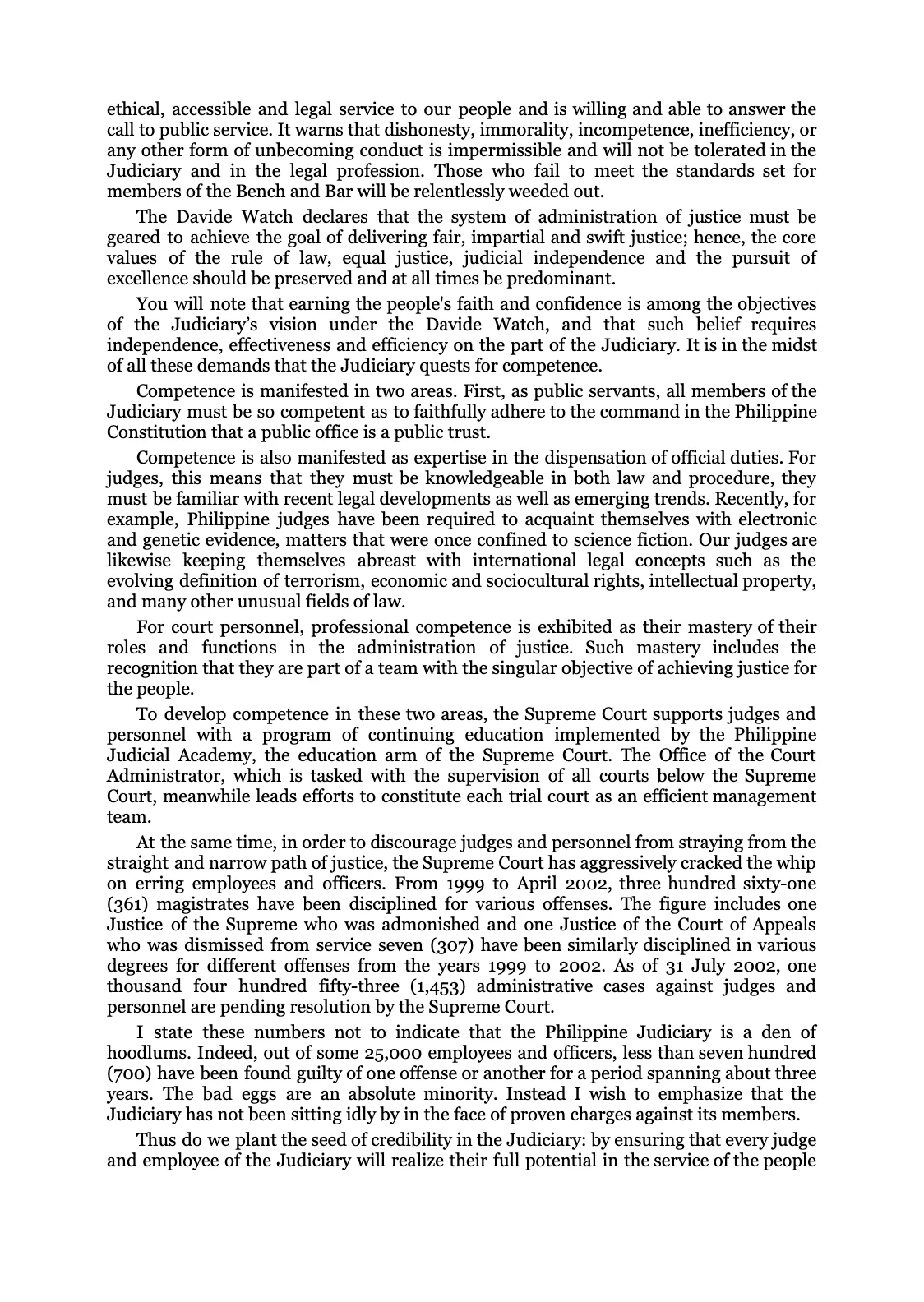 Reforming the Judiciary, page 25