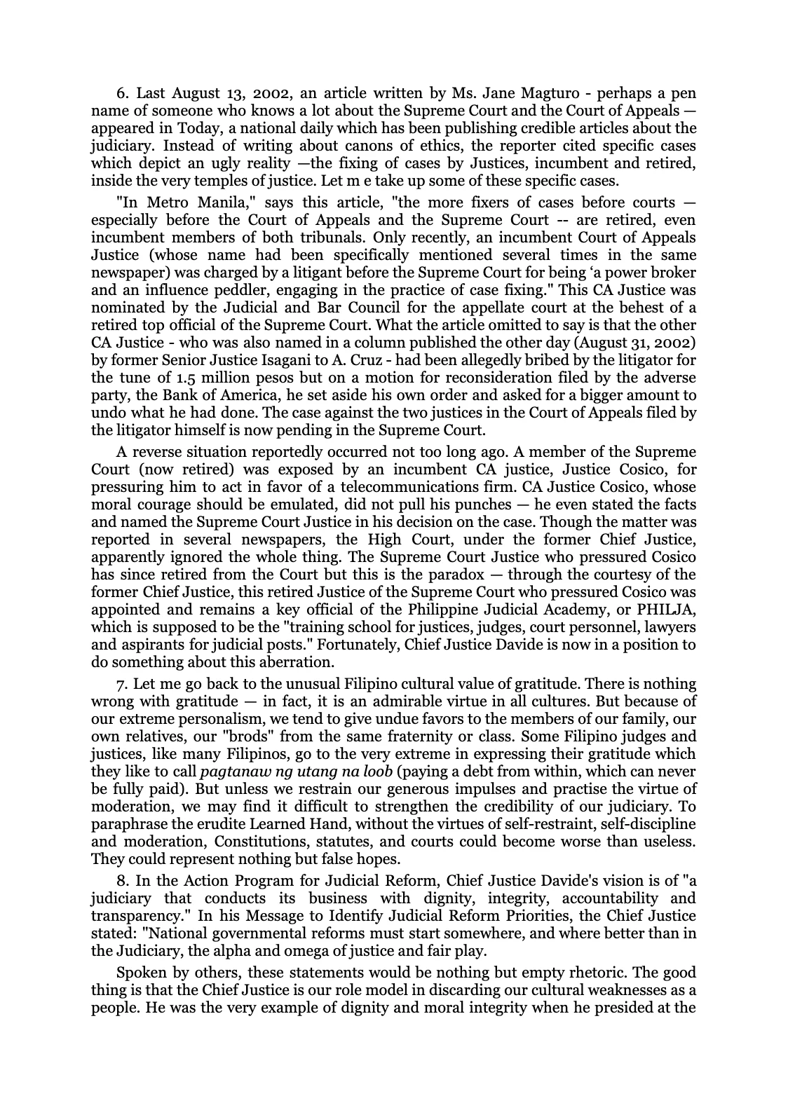 Reforming the Judiciary, page 31