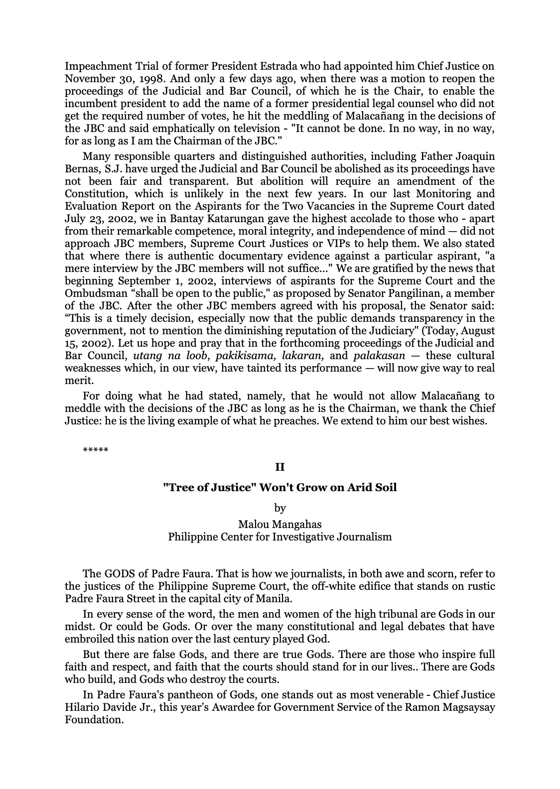 Reforming the Judiciary, page 32