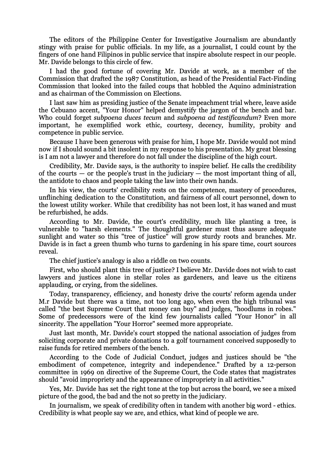 Reforming the Judiciary, page 33
