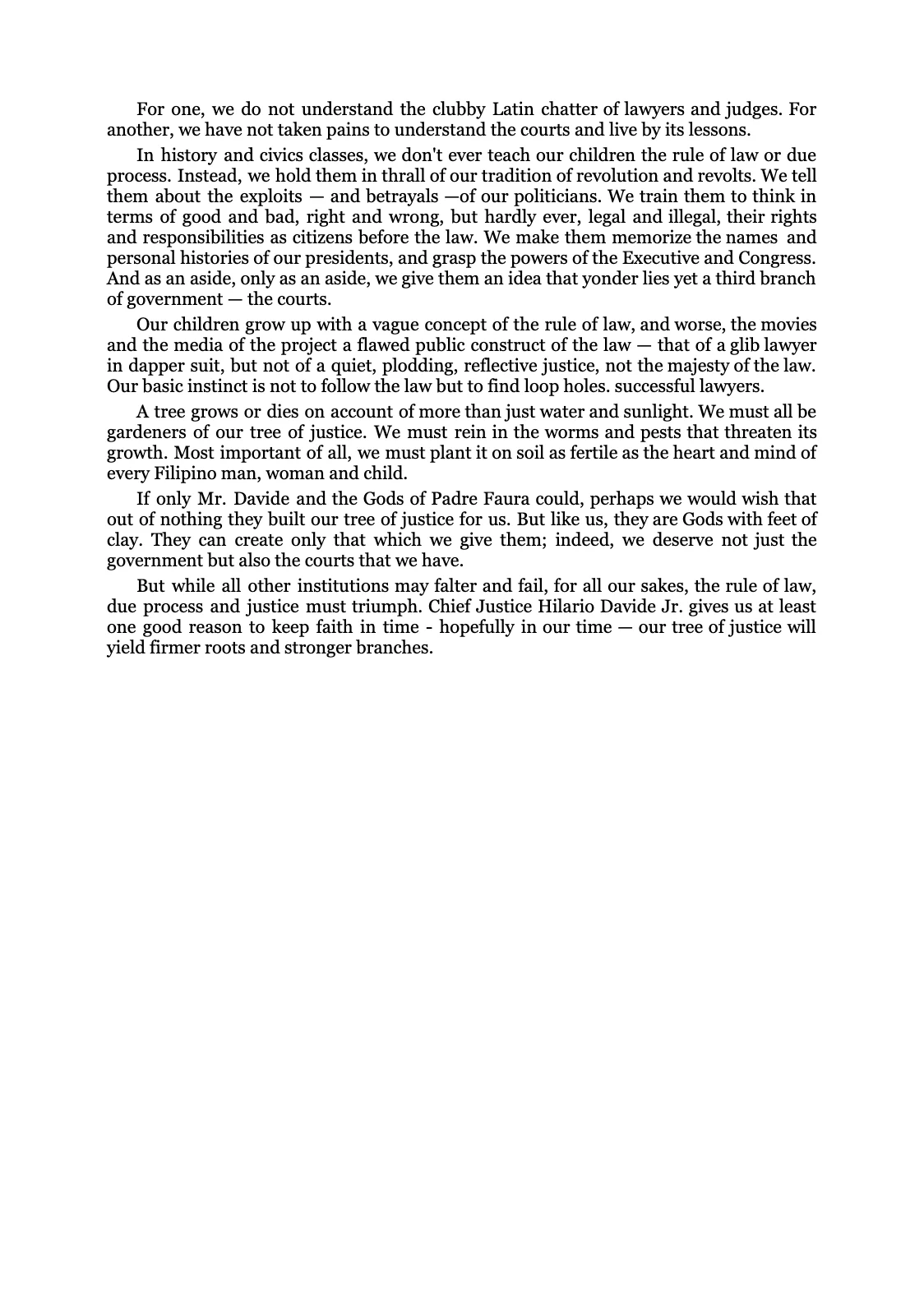 Reforming the Judiciary, page 35