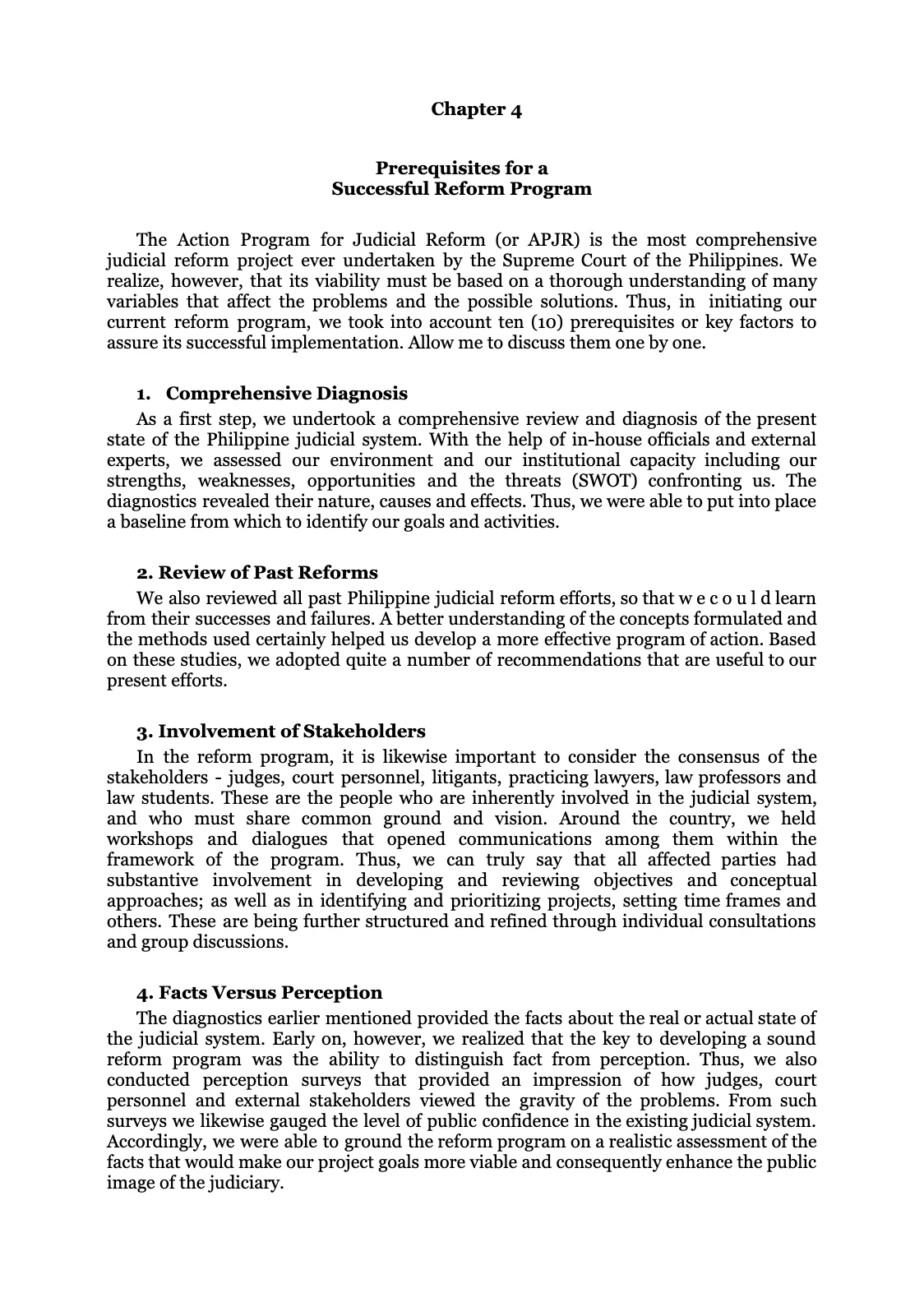 Reforming the Judiciary, page 42