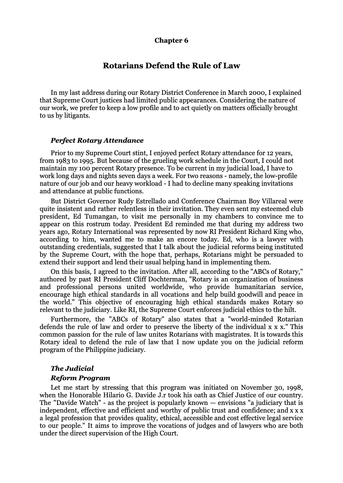 Reforming the Judiciary, page 48