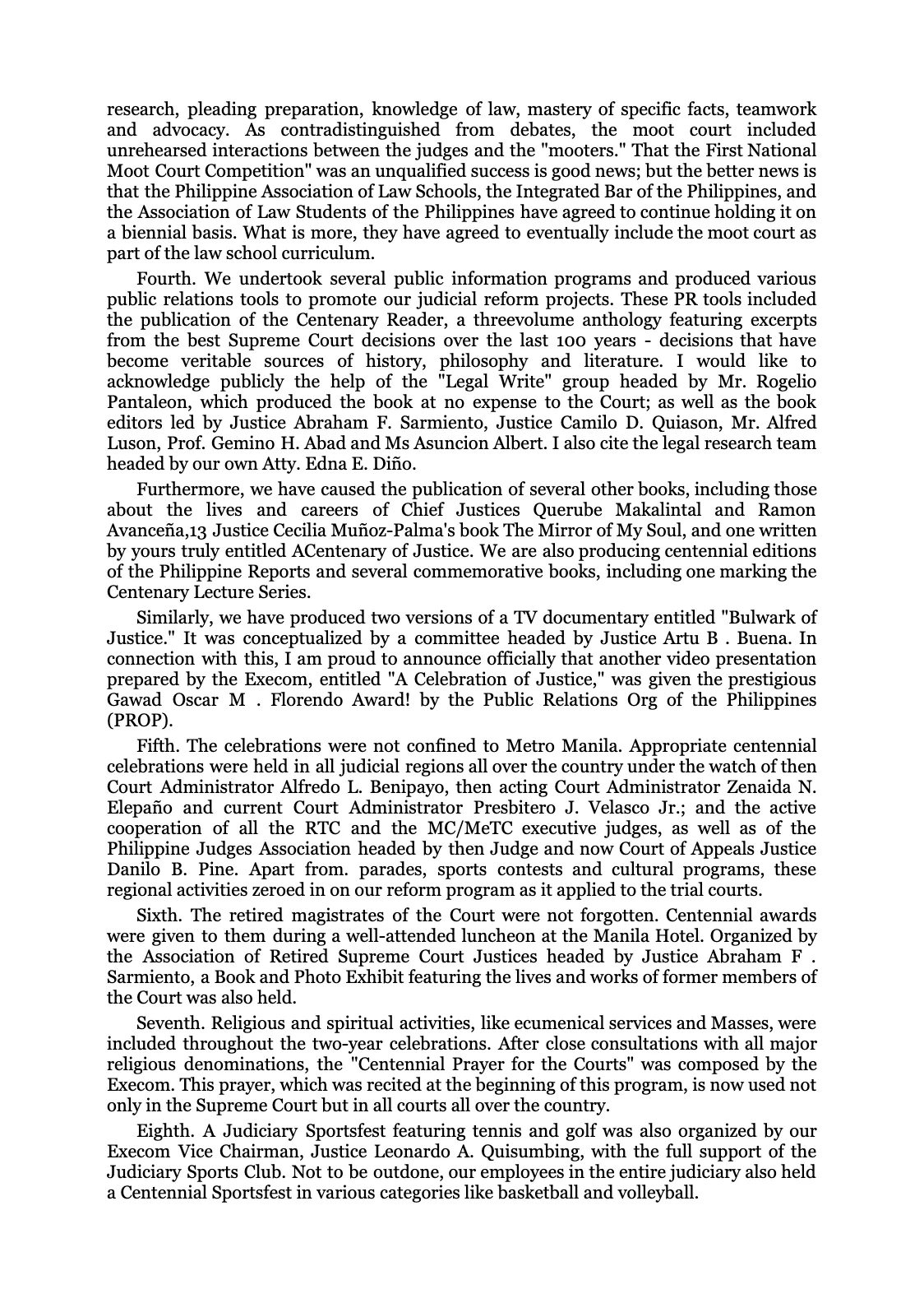 Reforming the Judiciary, page 58