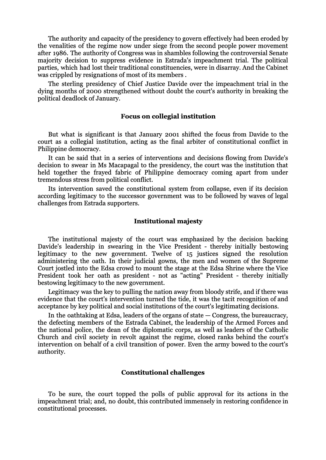 Reforming the Judiciary, page 63