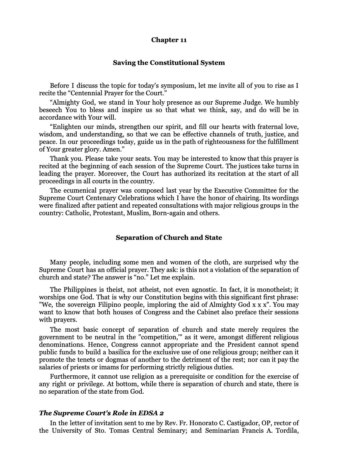 Reforming the Judiciary, page 70