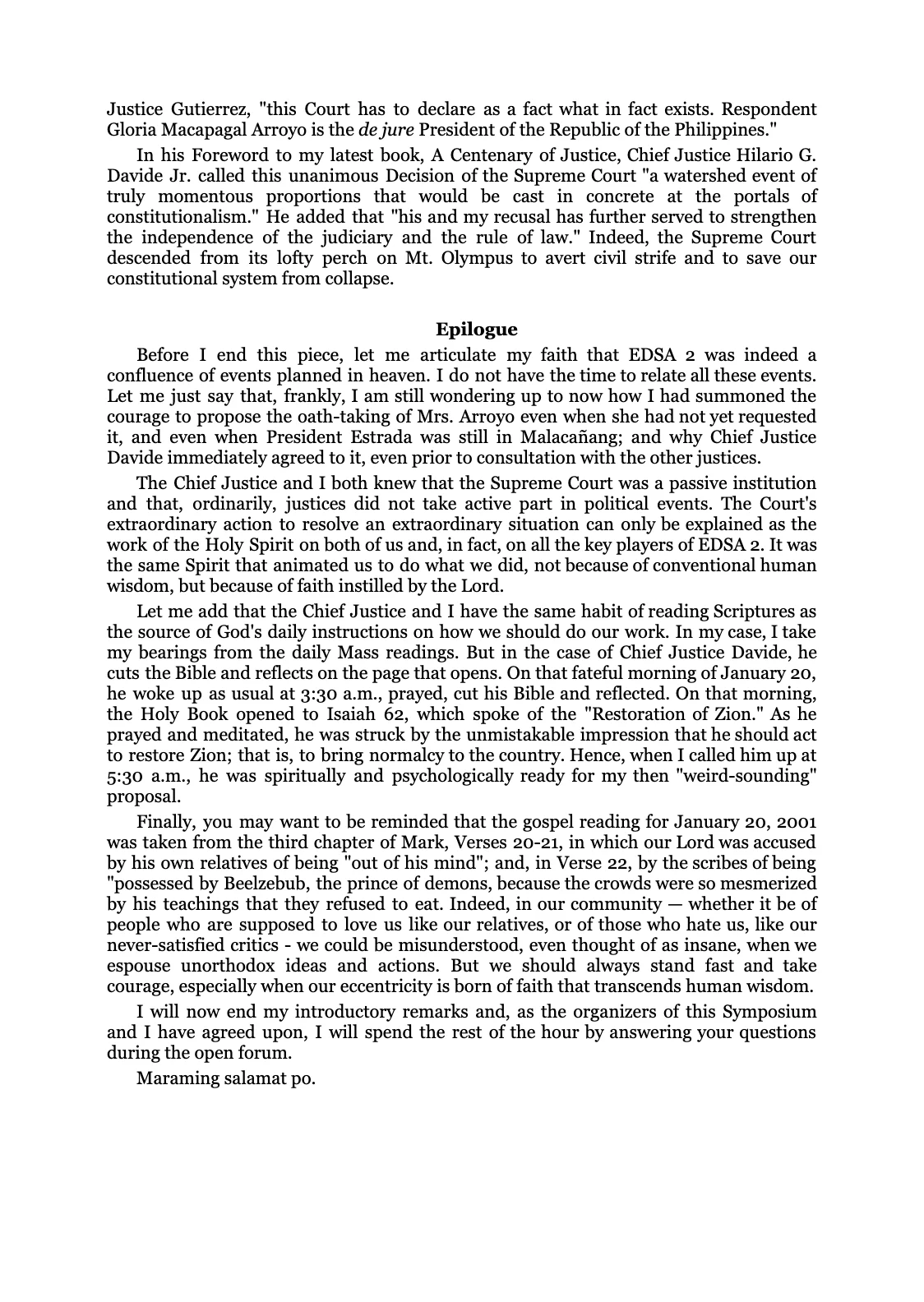 Reforming the Judiciary, page 74