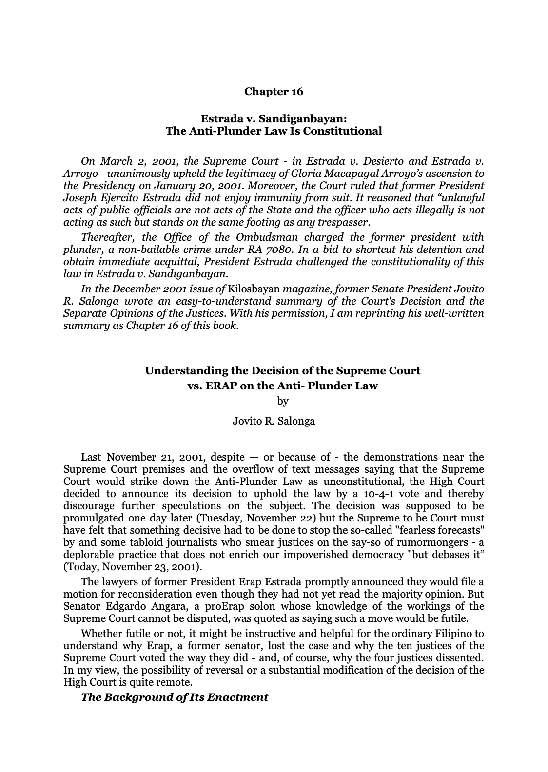 Reforming the Judiciary, page 95