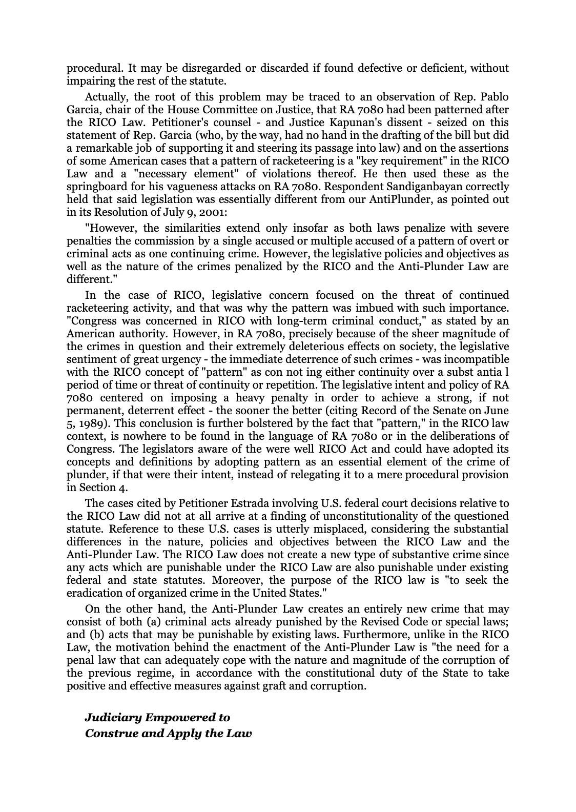 Reforming the Judiciary, page 106