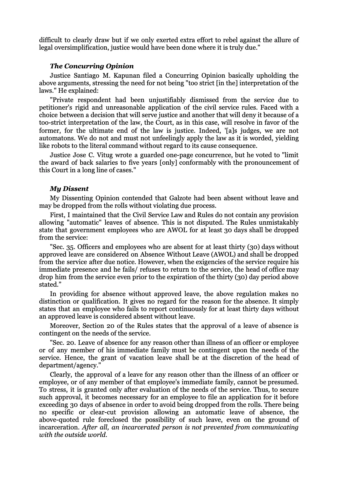 Reforming the Judiciary, page 134