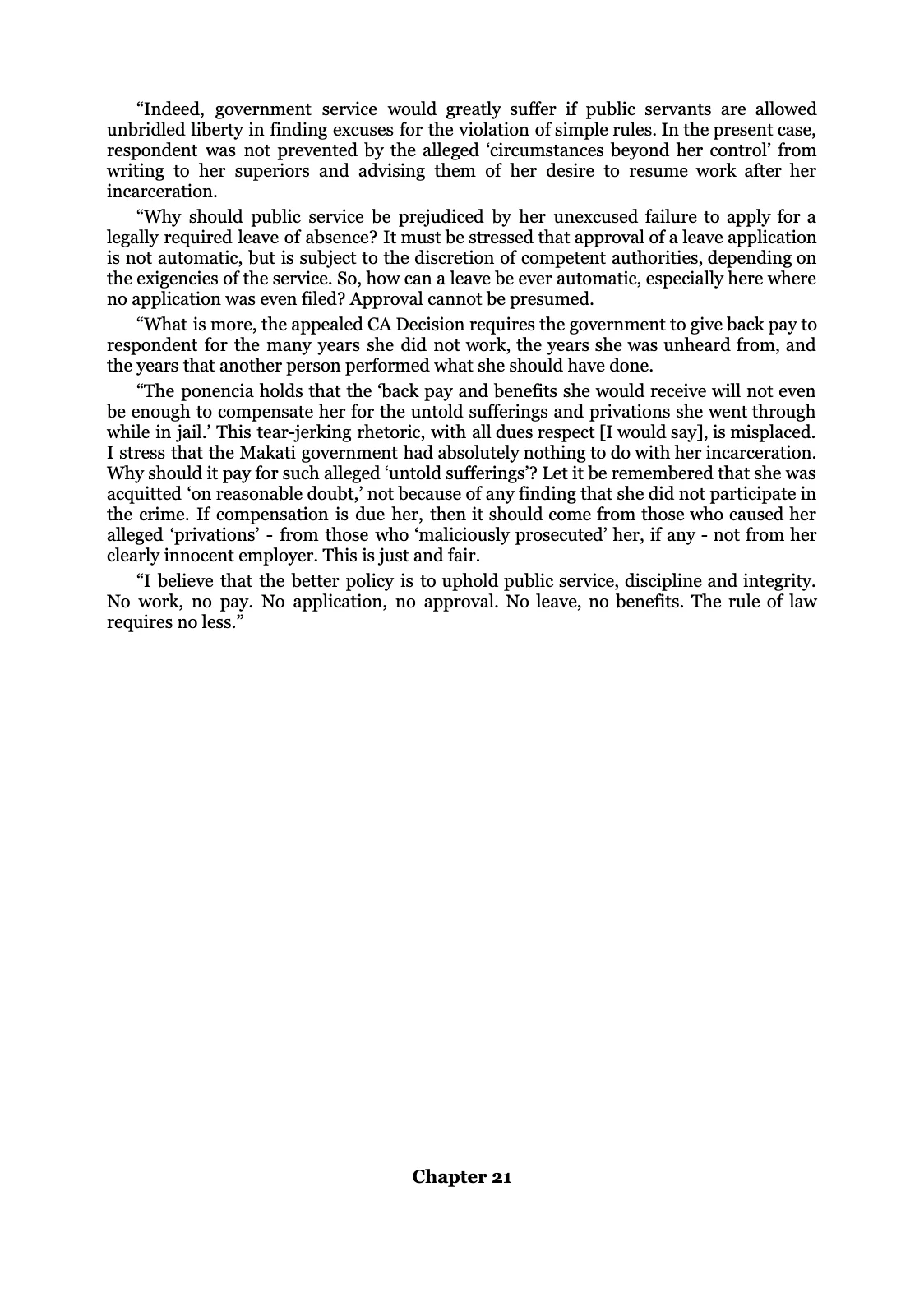 Reforming the Judiciary, page 138