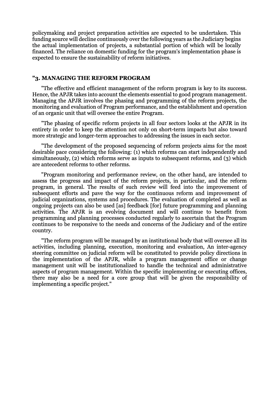 Reforming the Judiciary, page 14