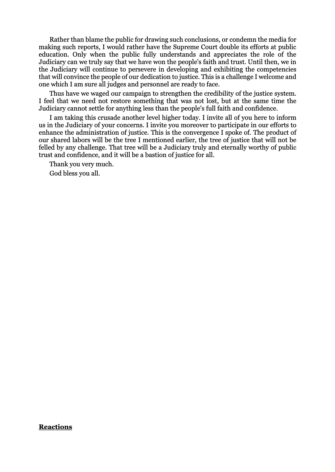 Reforming the Judiciary, page 20