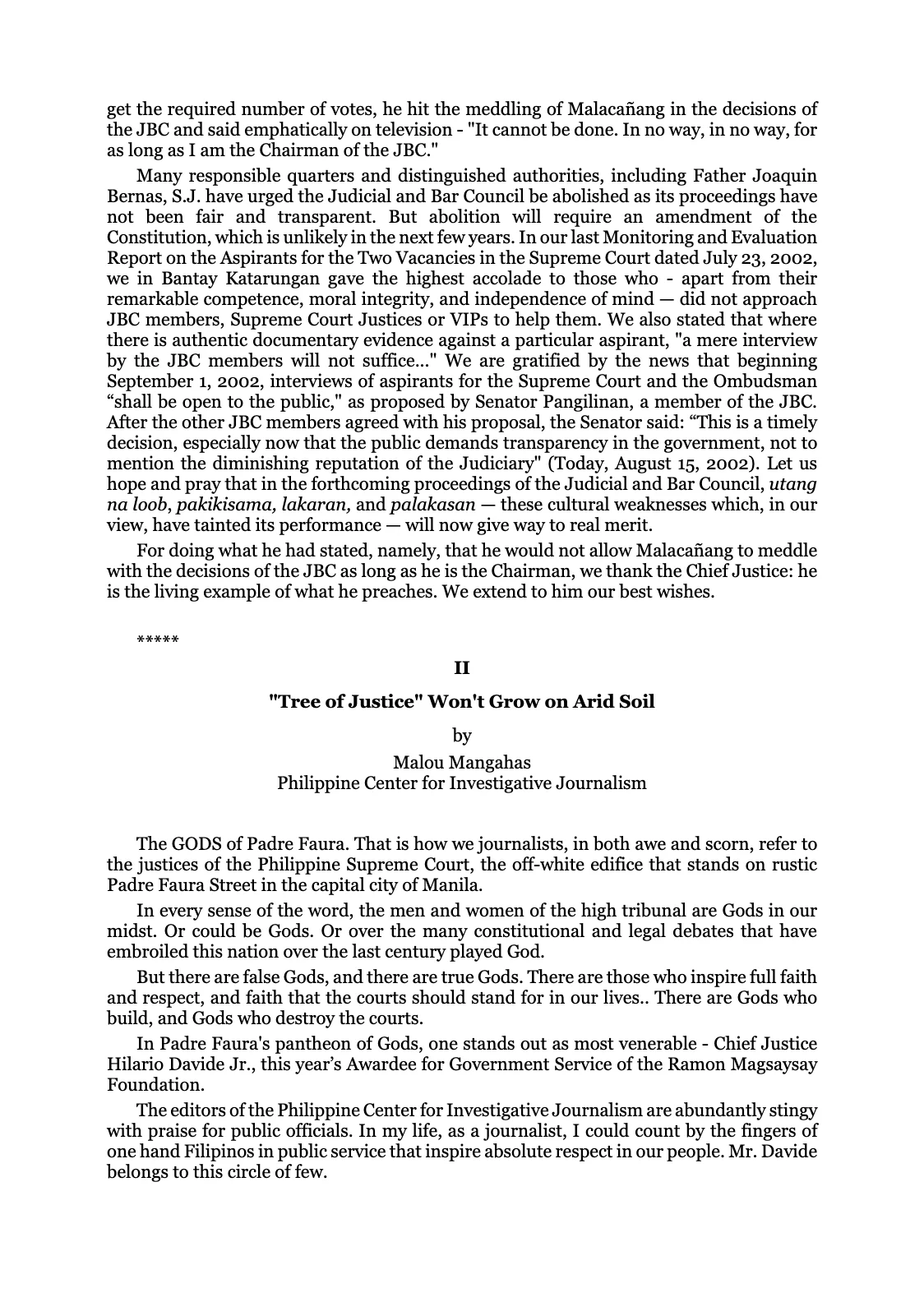 Reforming the Judiciary, page 24