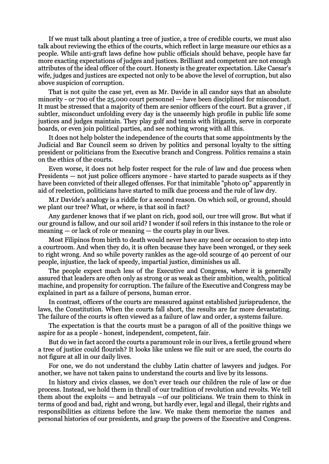 Reforming the Judiciary, page 26
