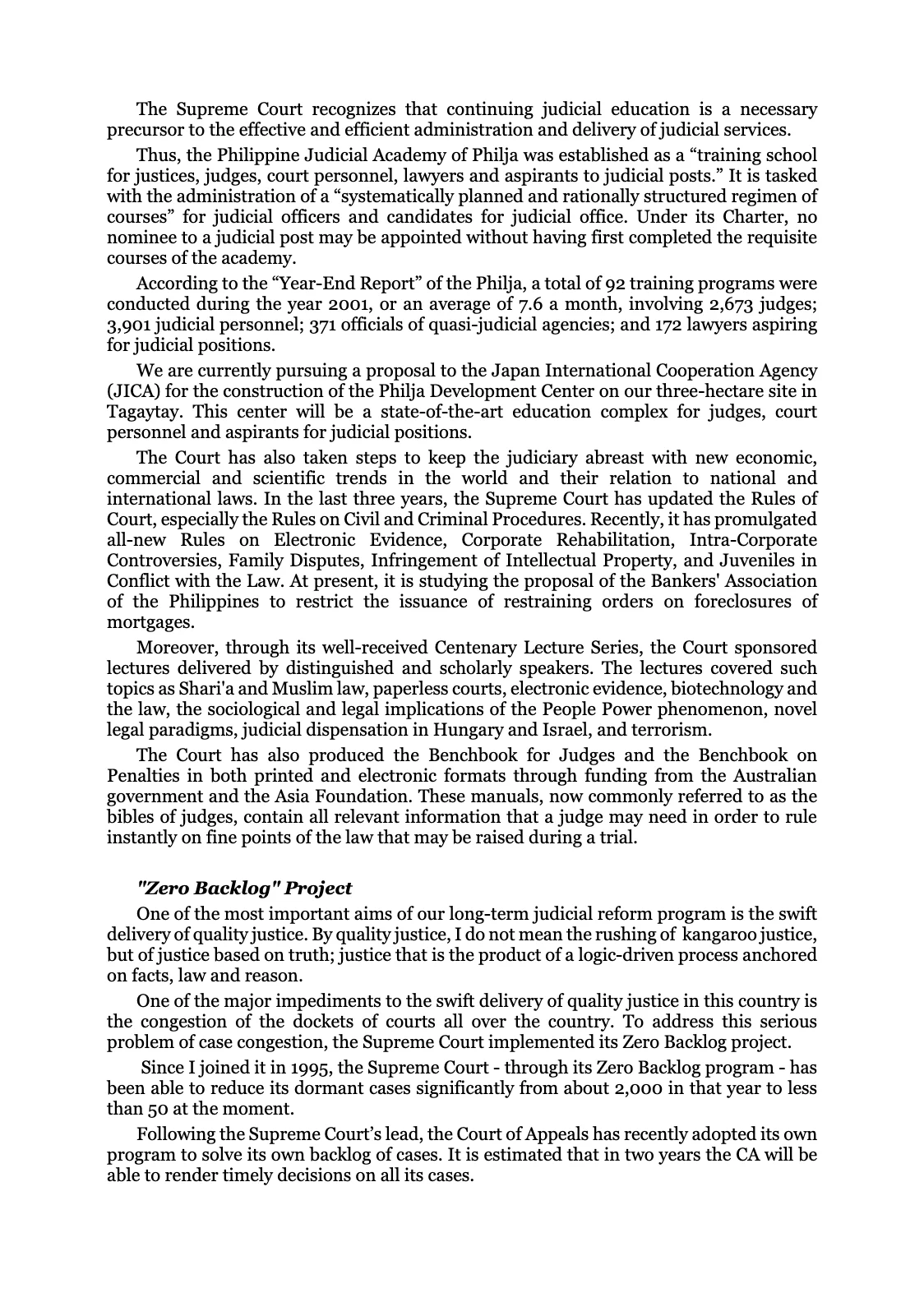 Reforming the Judiciary, page 30