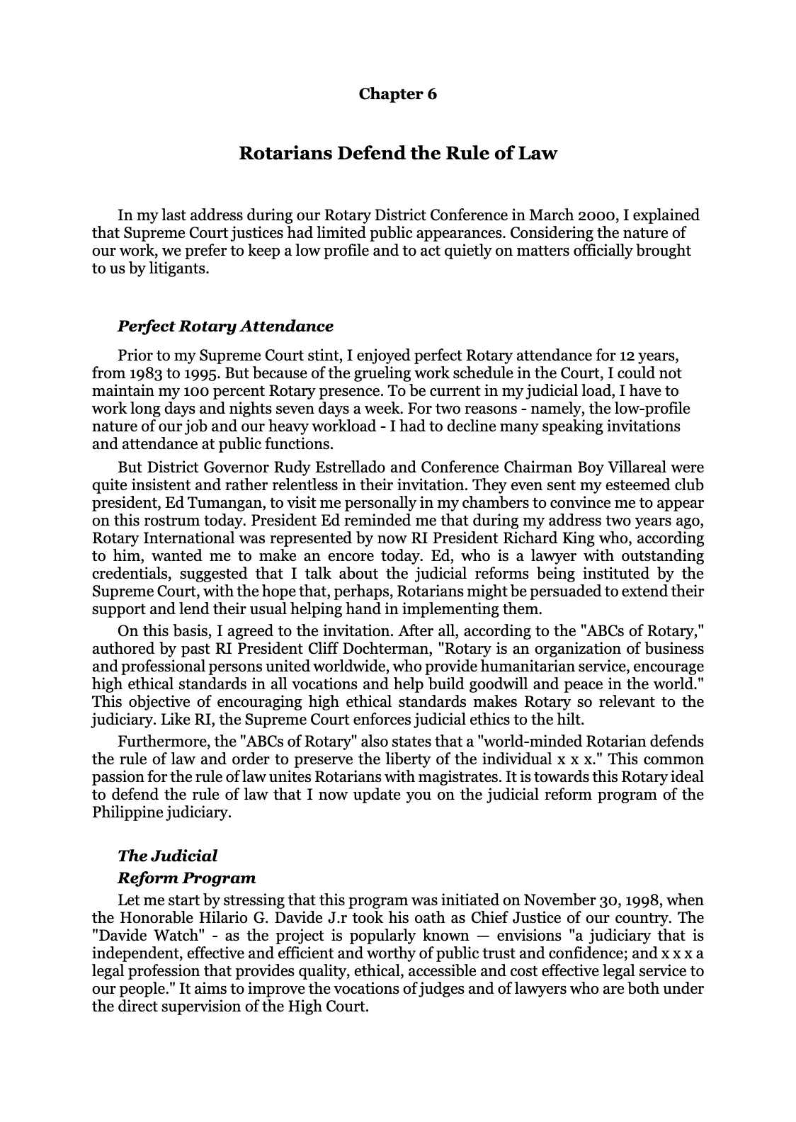 Reforming the Judiciary, page 40