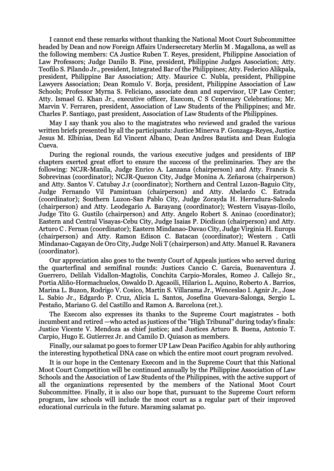 Reforming the Judiciary, page 48