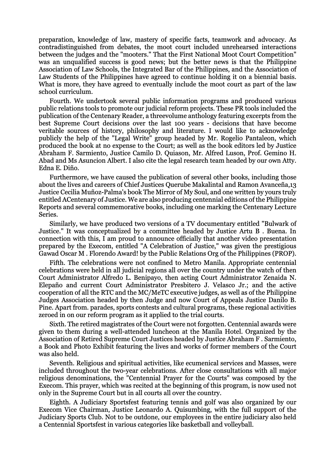 Reforming the Judiciary, page 50