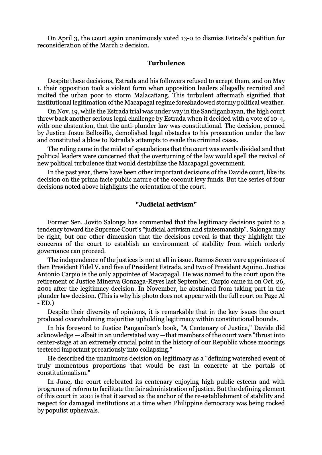 Reforming the Judiciary, page 57