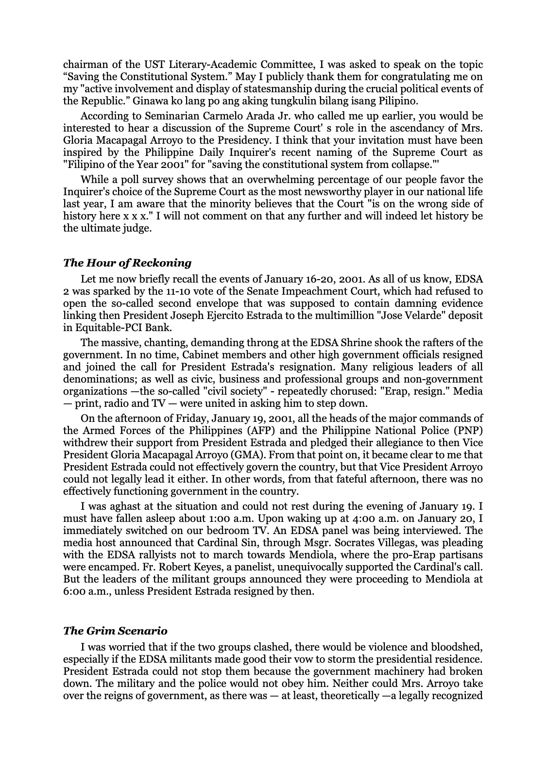 Reforming the Judiciary, page 63