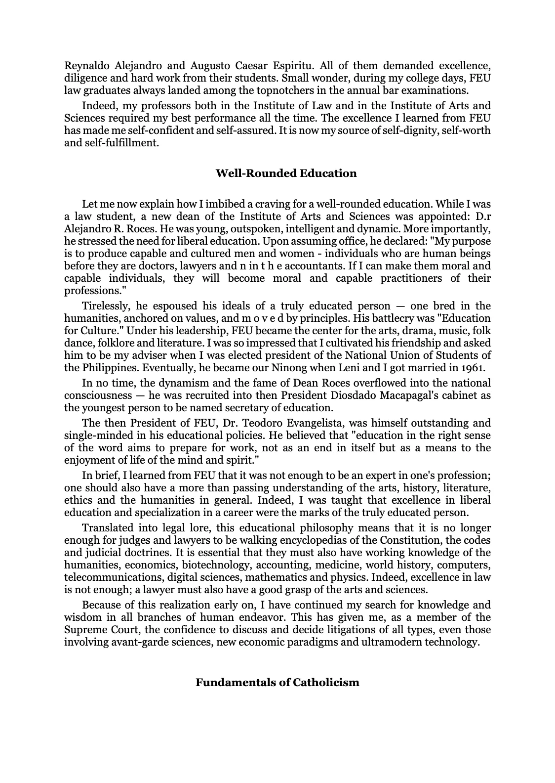 Reforming the Judiciary, page 69